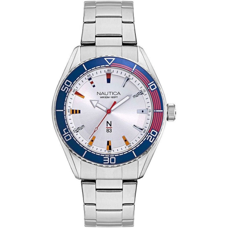 Montre Homme Nautica NAPFWS005 Argenté (Ø 44 mm)