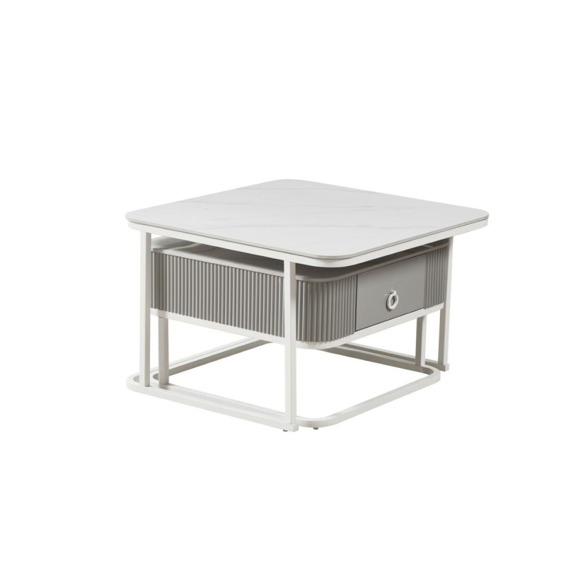 Table Basse Home ESPRIT Blanc 70 x 70 x 45 cm