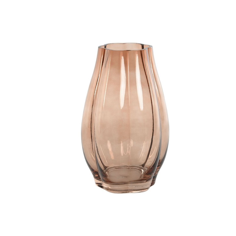 Vase Home ESPRIT Ambre Verre Moderne 16 x 16 x 26 cm