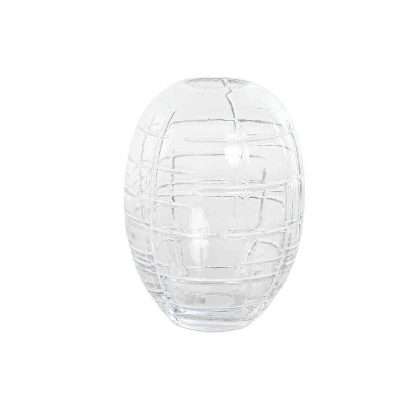 Vase Home ESPRIT Transparent Verre Moderne 12 x 12 x 17 cm