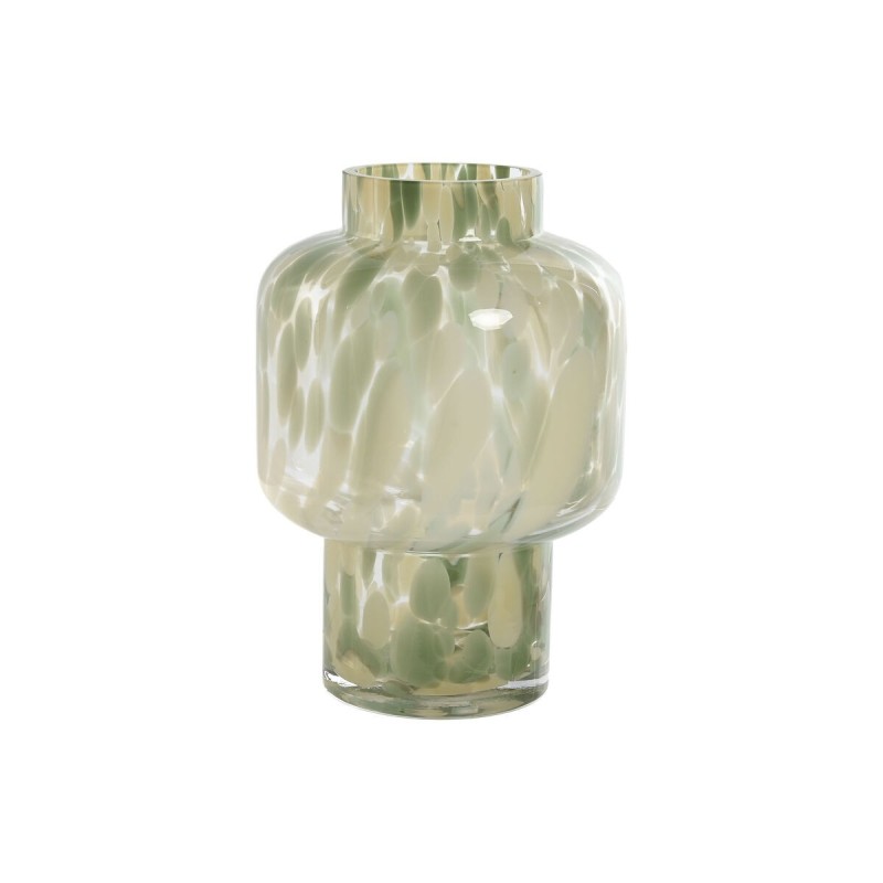 Vase Home ESPRIT Vert Crème Verre Moderne 15 X 15 X 21