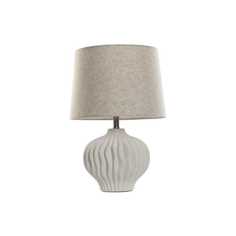 Lampe de bureau Home ESPRIT Blanc Beige 50 W 220 V