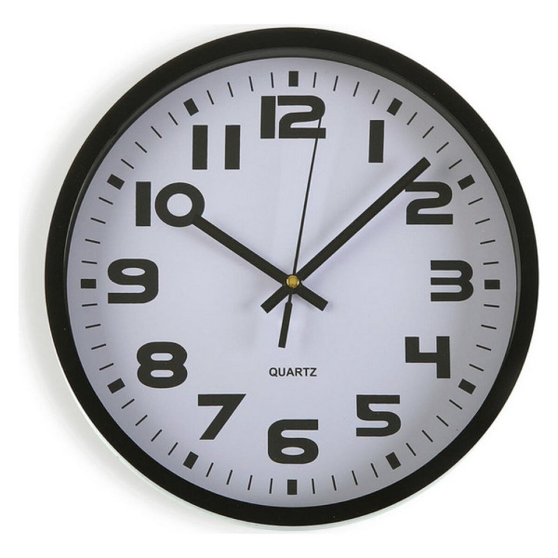 Horloge Murale Versa Noir Plastique 3