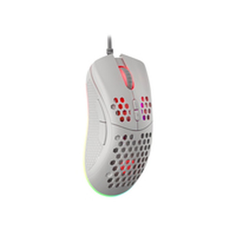 Souris avec Câble et Capteur Optique Genesis Krypton 555 Blanc 8000 dpi