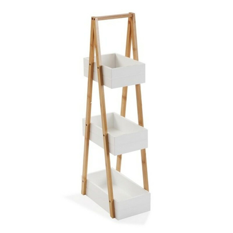 Etagère de salle de bains Versa Bambou Bois MDF Bois MDF/Bambou (18 x 81 x 30 cm)