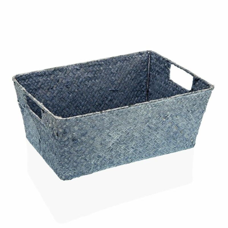 Panier Multi-usages Versa Bleu Algues marines 22 x 13 x 31 cm