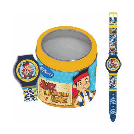 Montre Enfant Cartoon JAKE THE PIRATE - TIN BOX (Ø 33 mm)