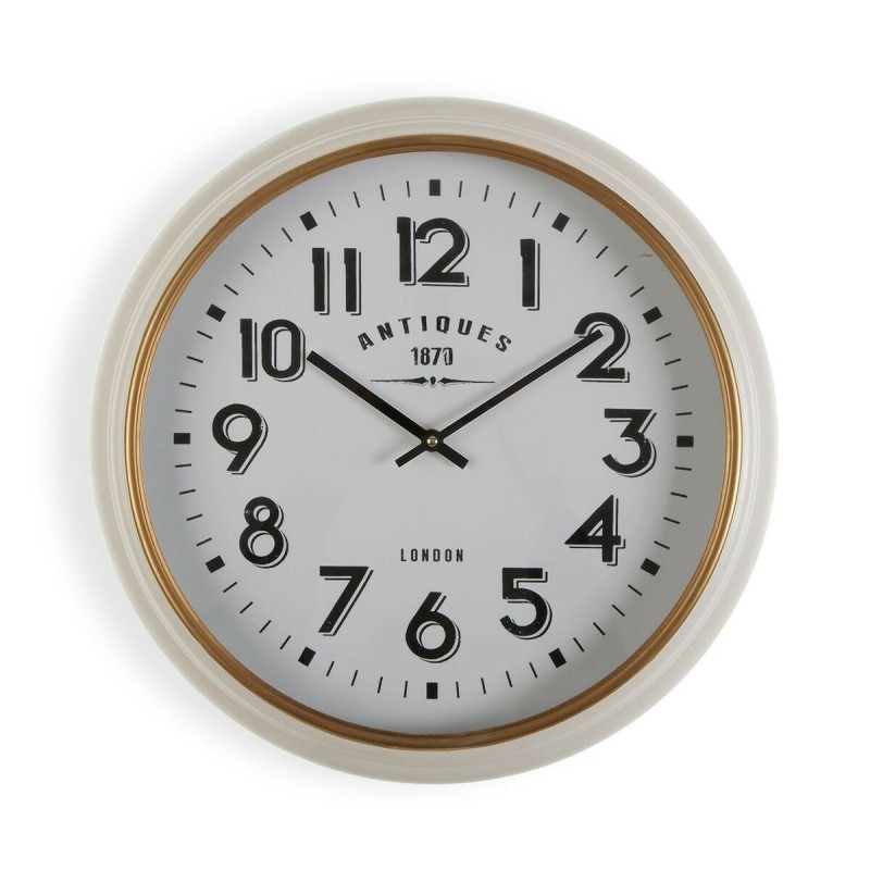 Horloge Murale Versa Antiques Blanc Bois MDF Bois MDF/Métal 5