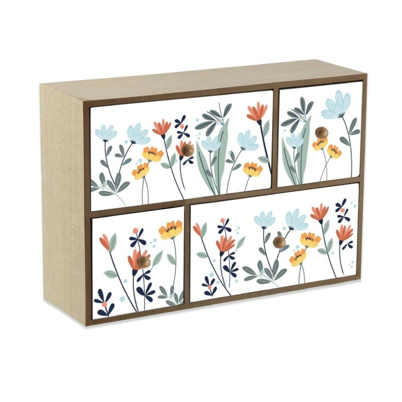 Boîte à bijoux Versa Selene 11 x 32 x 32 cm Bois MDF