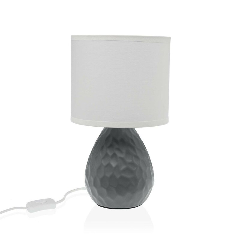 Lampe de bureau Versa Gris Blanc Céramique 40 W 15