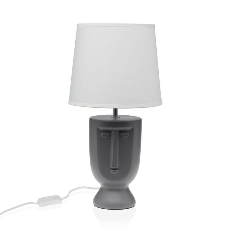 Lampe de bureau Versa Gris Céramique 60 W 22 x 42