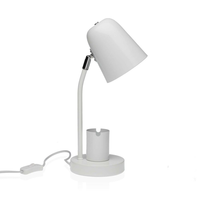 Lampe de bureau Versa Blanc Métal 18 x 40 x 14 cm