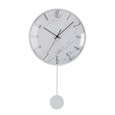 Horloge Murale Versa Pendule Métal Verre Bois MDF 4