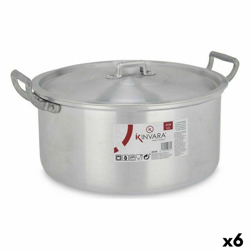 Casserole avec Couvercle Kinvara 100008 Argenté 6