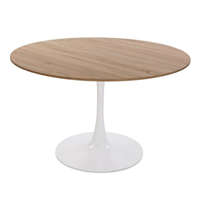 Table de Salle à Manger Versa Lia Métal Bois MDF 120 x 73 x 120 cm