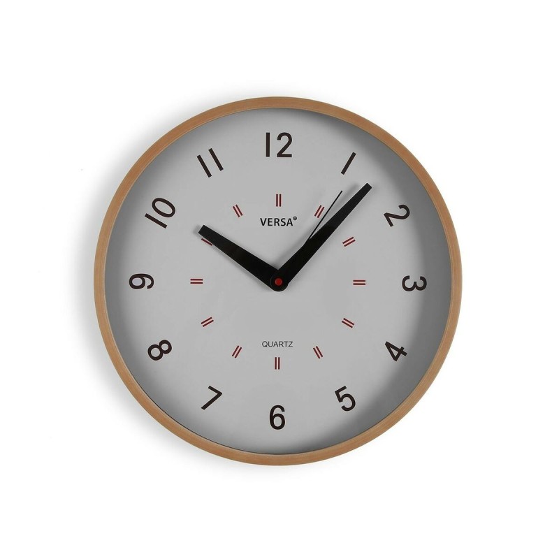 Horloge Murale Versa Blanc Plastique 4 x 30 x 30 cm