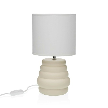 Lampe de bureau Versa Beige Céramique 40 W 17 x 32