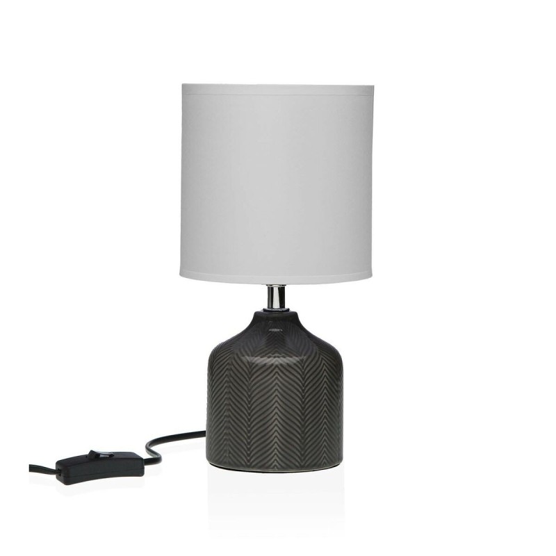 Lampe de bureau Versa Miracle Gris Céramique 14 x 28 x 10 cm