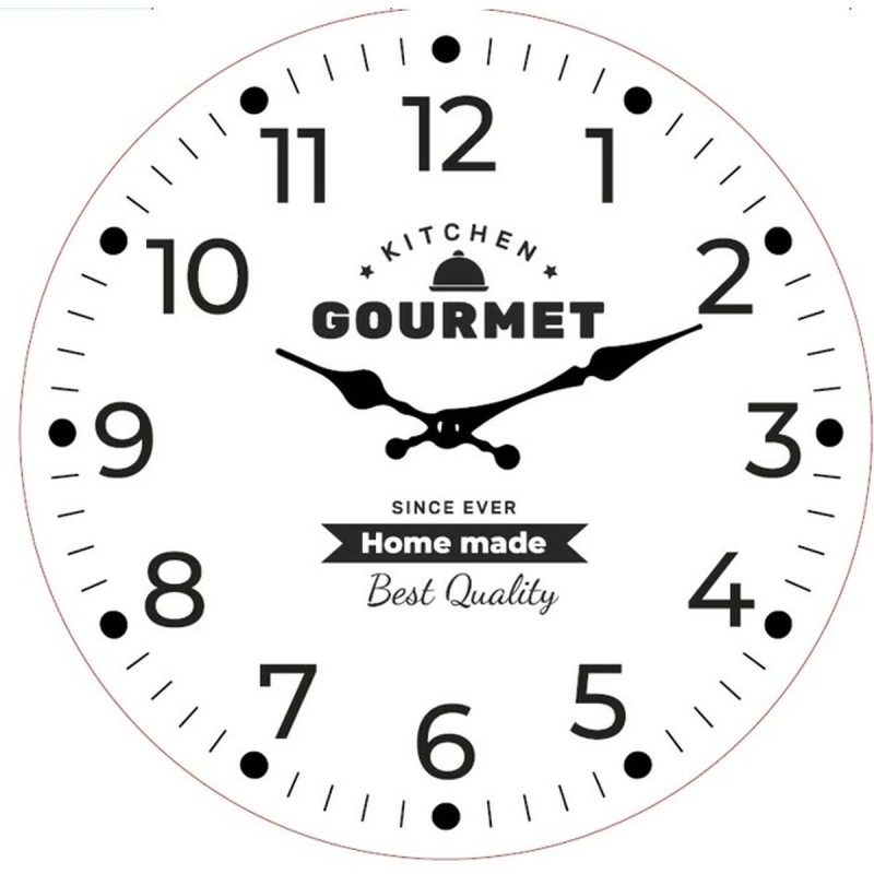 Horloge Murale Versa Gourmet Bois 4 x 30 x 30 cm