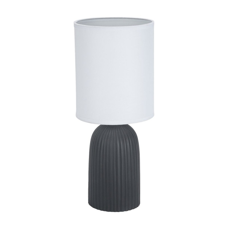 Lampe de bureau Versa Noir Coton Céramique 40 W 15 x 36 cm