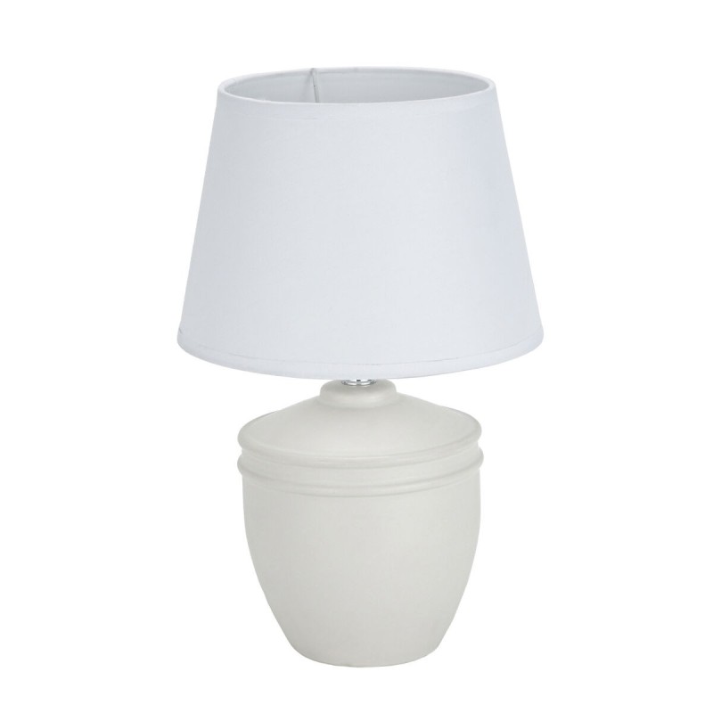 Lampe de bureau Versa Aurelia Blanc Coton Céramique 40 W 20 x 31