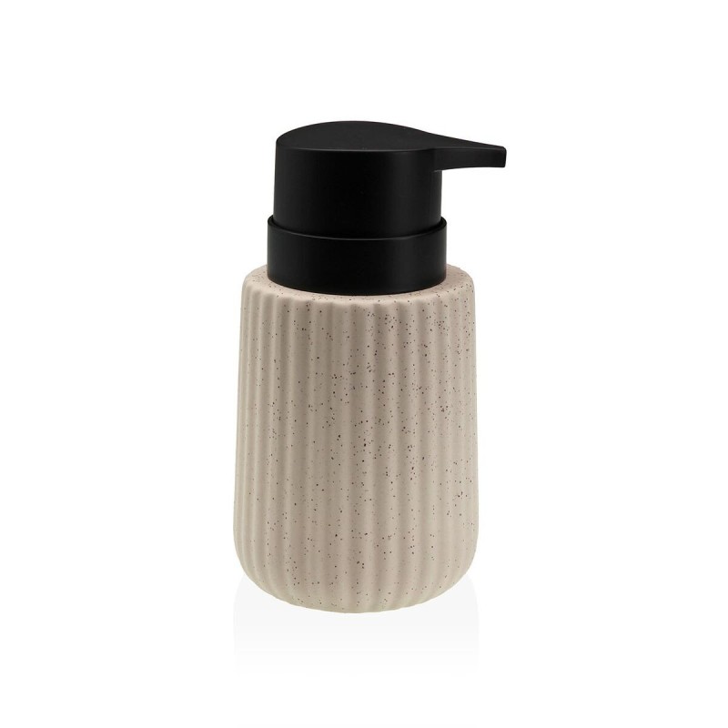 Distributeur de Savon Versa Beige Céramique Bambou