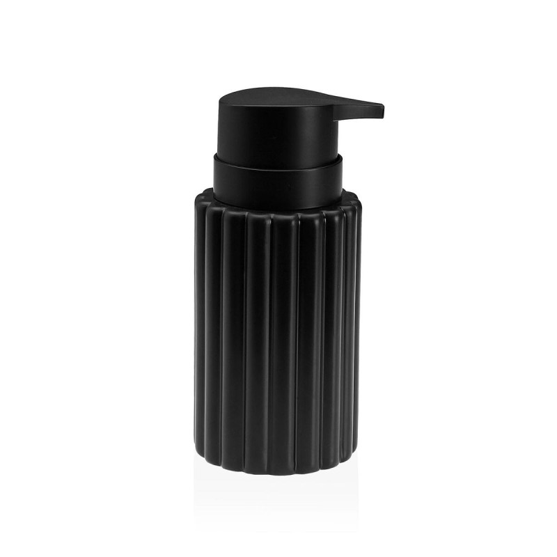 Distributeur de Savon Versa Noir Céramique Bambou