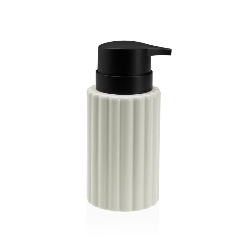 Distributeur de Savon Versa Blanc Céramique Bambou