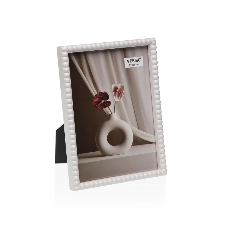 Cadre photo Versa Blanc Bois MDF 2 x 18