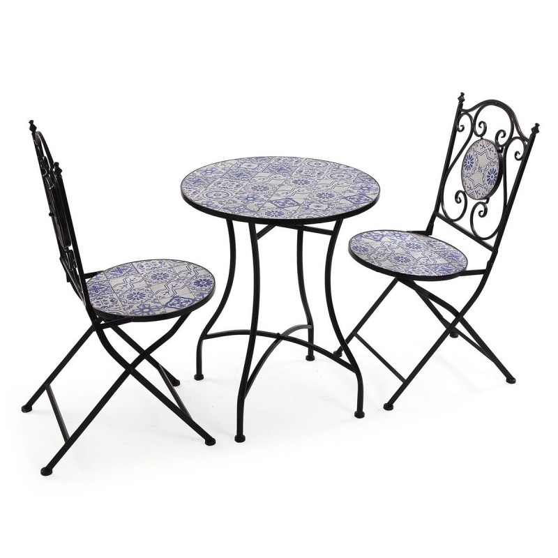 Ensemble Table + 2 Chaises Versa Melo 60 x 71 x 60 cm