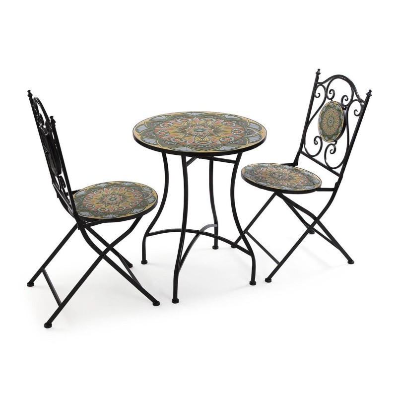 Ensemble Table + 2 Chaises Versa Italo 60 x 71 x 60 cm