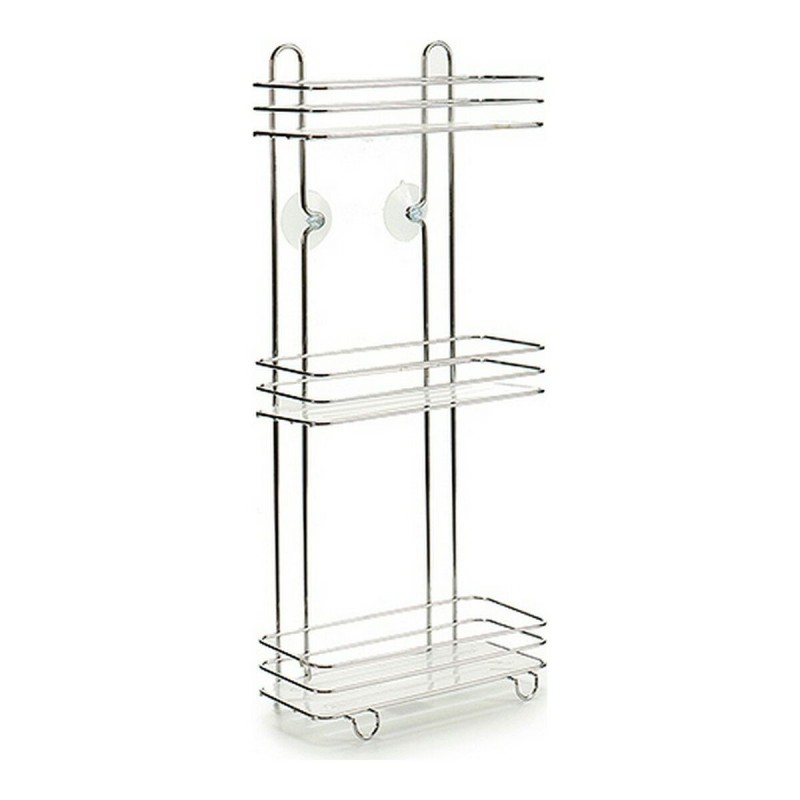 Etagère de salle de bains Berilo Transparent Argenté