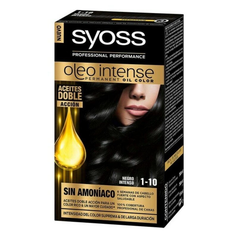 Teinture permanente   Syoss Olio Intense Sans ammoniaque Nº 1