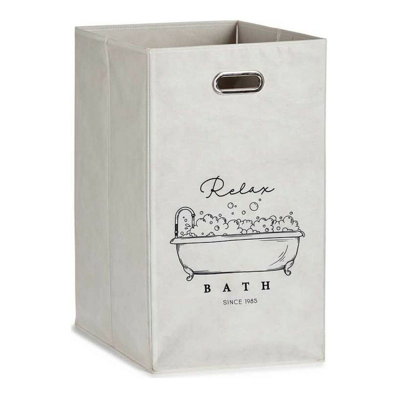 Panier Berilo Relax Bath Blanc Carton 60 L 35 x 57 x 35 cm Pliable