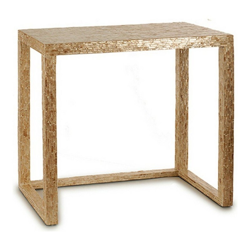 Table Meuble d'Entrée Beige Blanc Doré Nacre noire Contre-plaqué 30