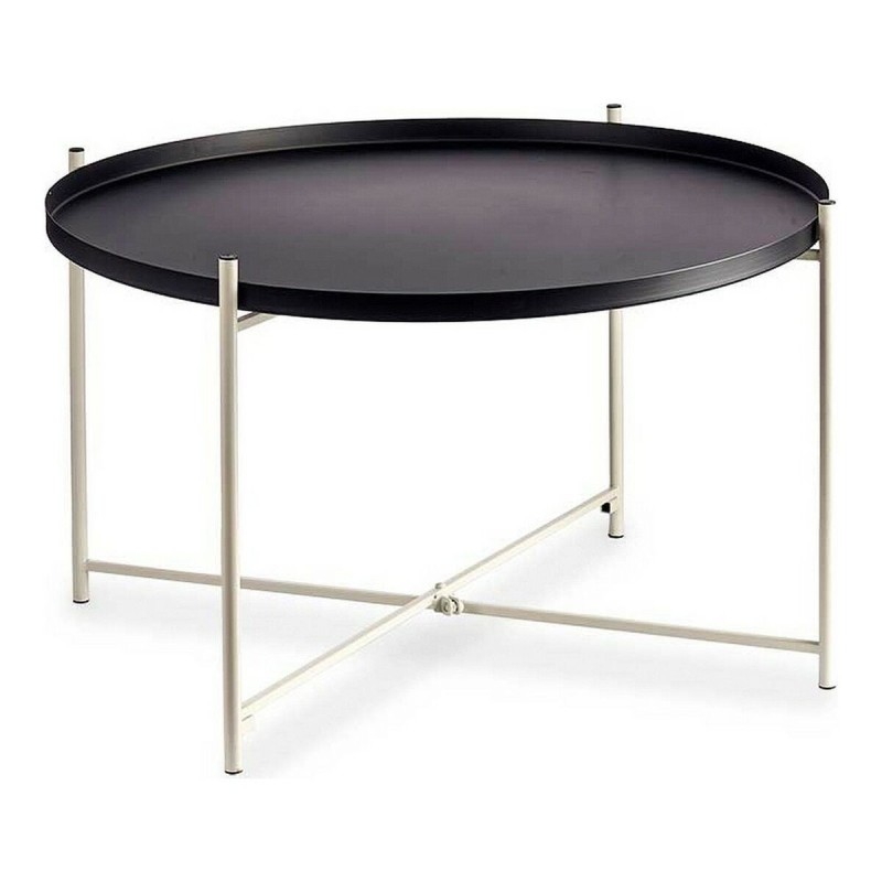 Table d'appoint Noir Blanc Métal (76