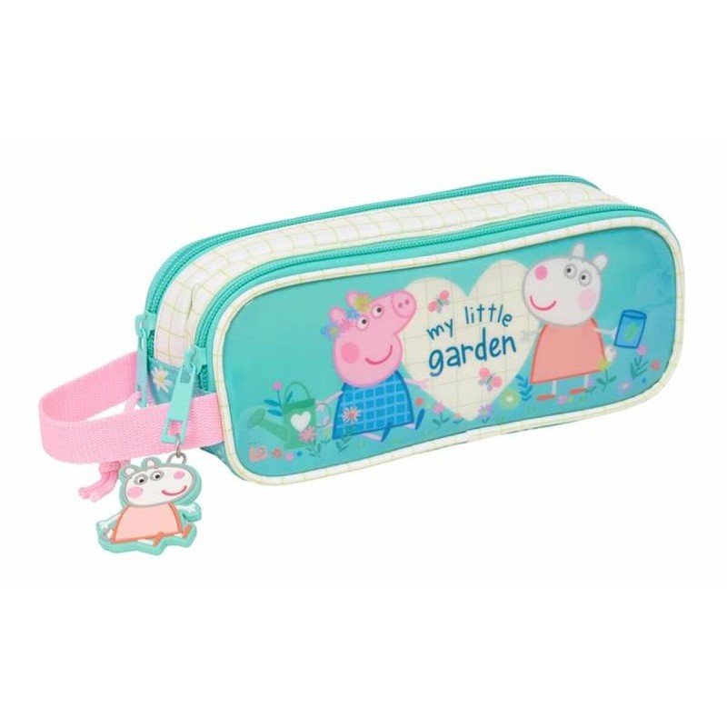 Trousse Fourre-Tout Double Peppa Pig Pretty Flowers 21 x 8 x 6 cm