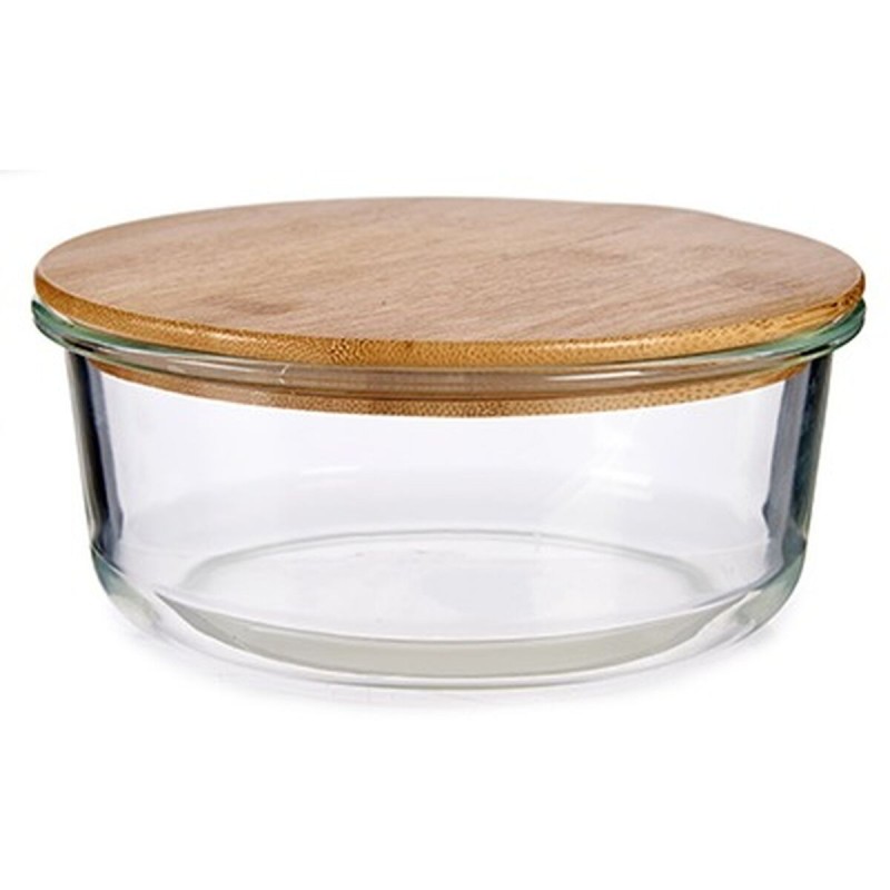 Panier-repas rond avec couvercle Vivalto LHB-HR-950F Bambou 17 x 7 x 17 cm (12 Unités)