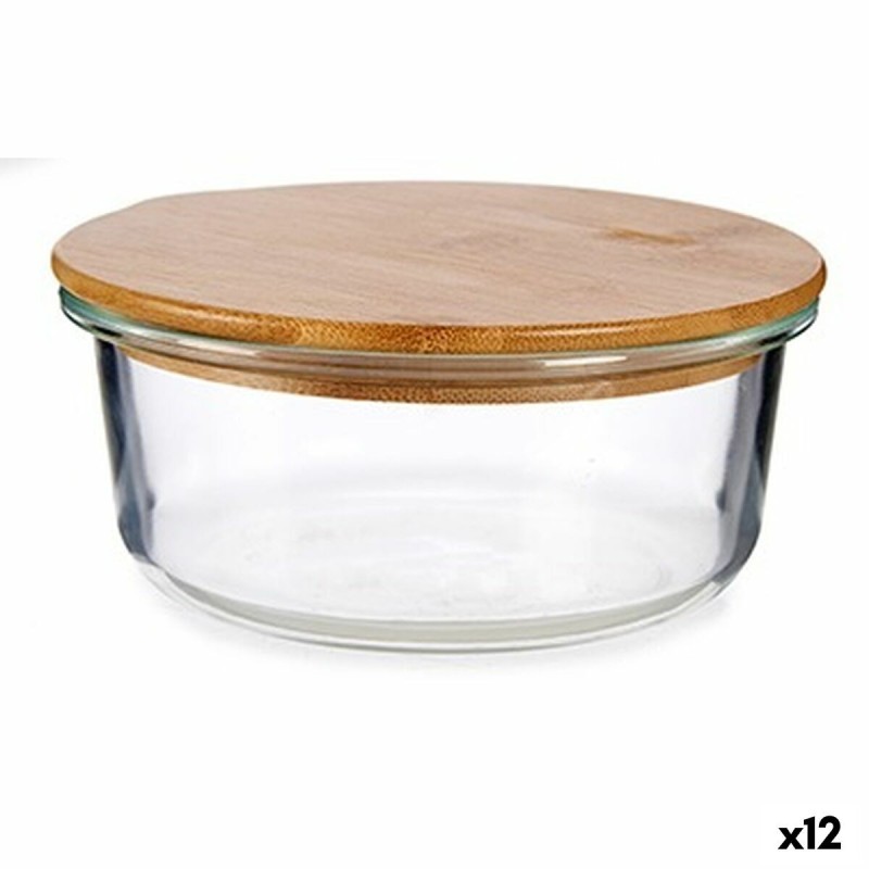 Panier-repas rond avec couvercle Vivalto LHB-HR-620F Bambou 15 x 6