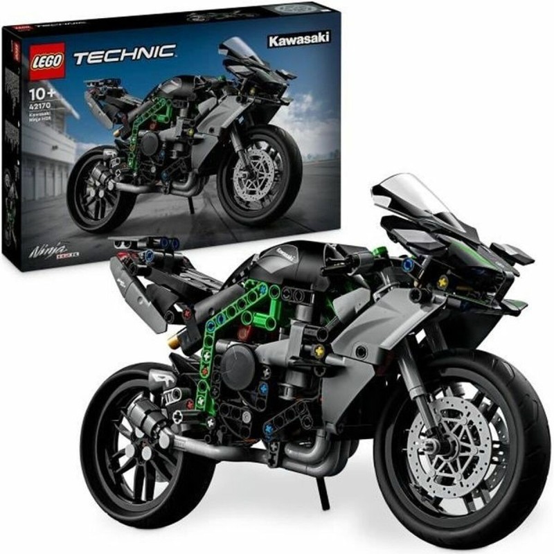 Set de construction Lego Technic 42170 Kawasaki Ninja H2R Noir 643 Pièces