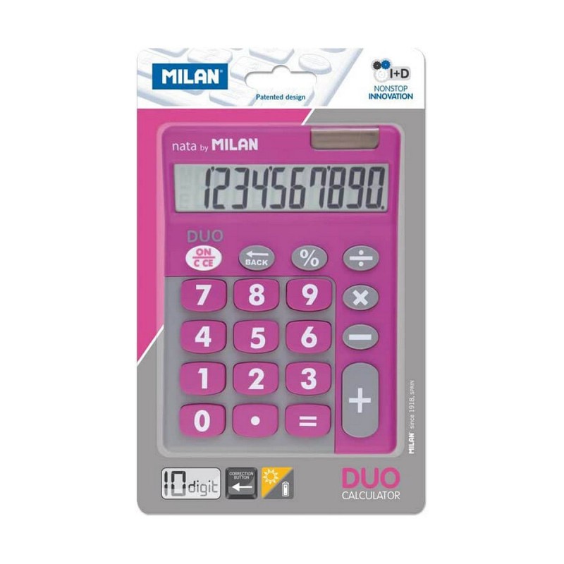 Calculatrice Milan Blanc Rose 14