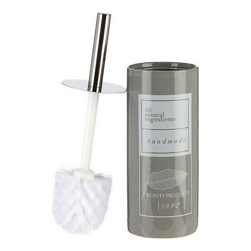 Brosse de salle de wc Berilo Natural Blanc Gris Argenté Céramique 9