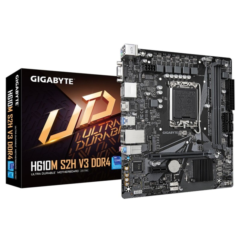 Carte Mère Gigabyte H610M S2H V3 DDR4 G10 LGA 1700 INTEL H610