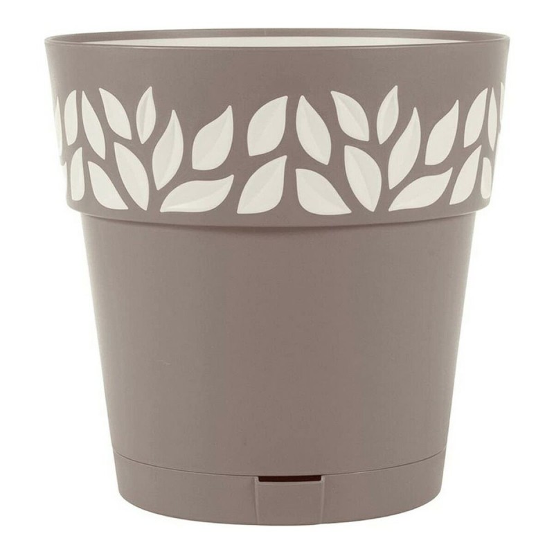 Pot auto-arrosant Stefanplast 3920111 Marron Beige Plastique 19 x 19 x 19 cm