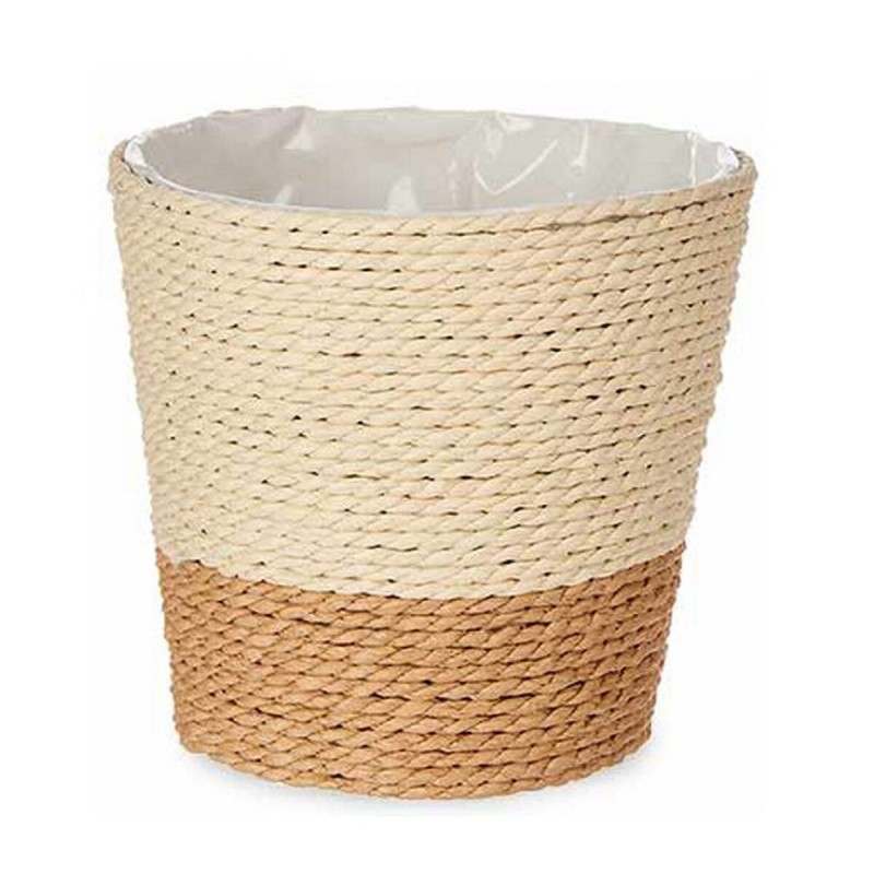 Cache-pot Ibergarden WY21-73 Marron Naturel Corde Plastique 14 x 12