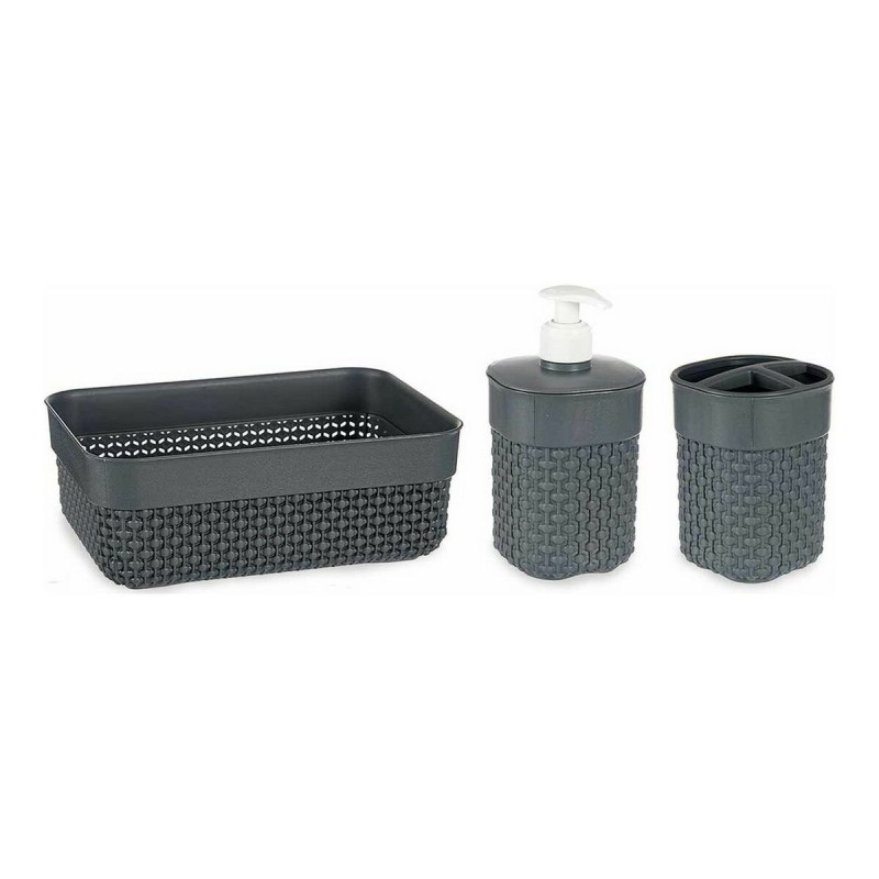 Ensemble de Bain Berilo Anthracite Plastique