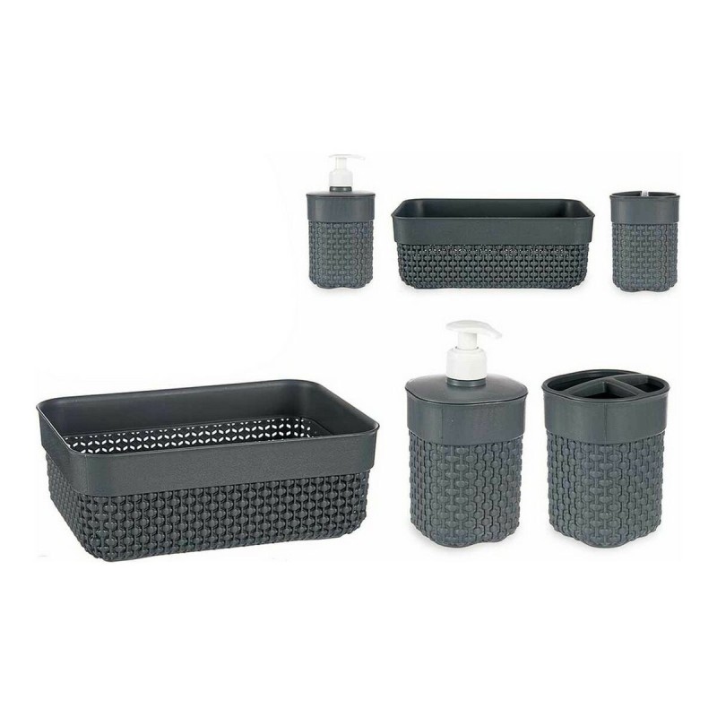 Ensemble de Bain Berilo Anthracite Plastique