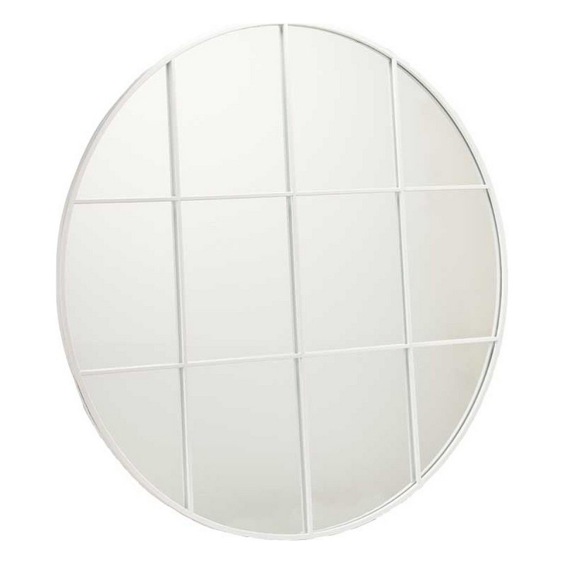 Miroir mural Rond Métal Blanc (100 x 2