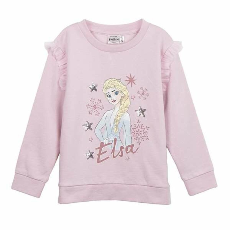 Sweat-shirt Enfant Frozen Rose clair