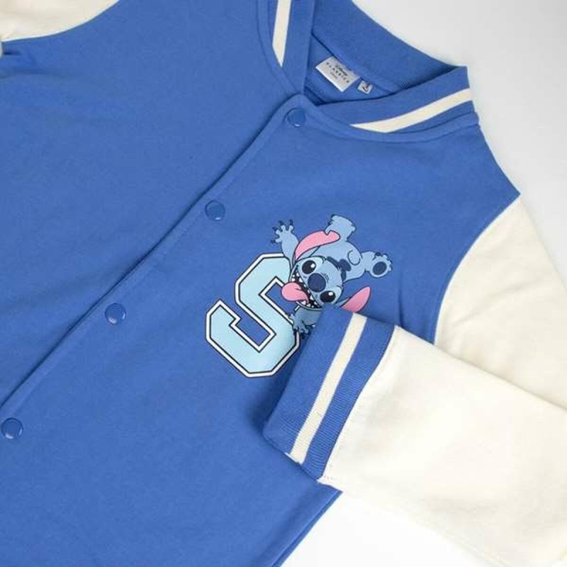 Veste de Survêtement pour Enfants Stitch Bleu